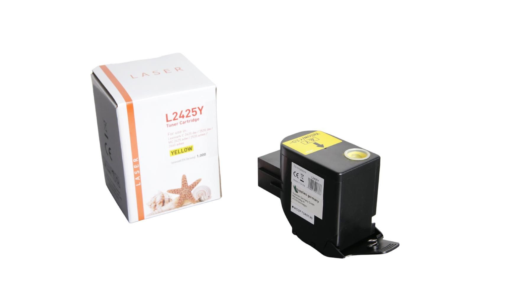 Supplies Germany Tonerkartusche 1.000 Seiten, (1-St), Toner-Kit gelb return program gelb 1000 Seiten