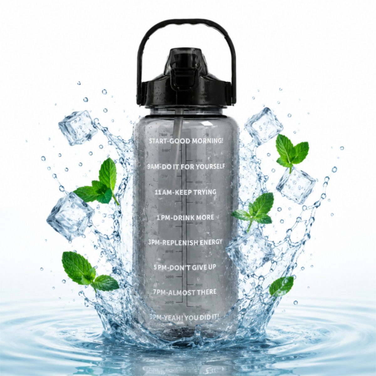 WS-Trend Trinkflasche Sportflasche Wasserflasche Trinkflasche Flasche XXL 2000 ml
