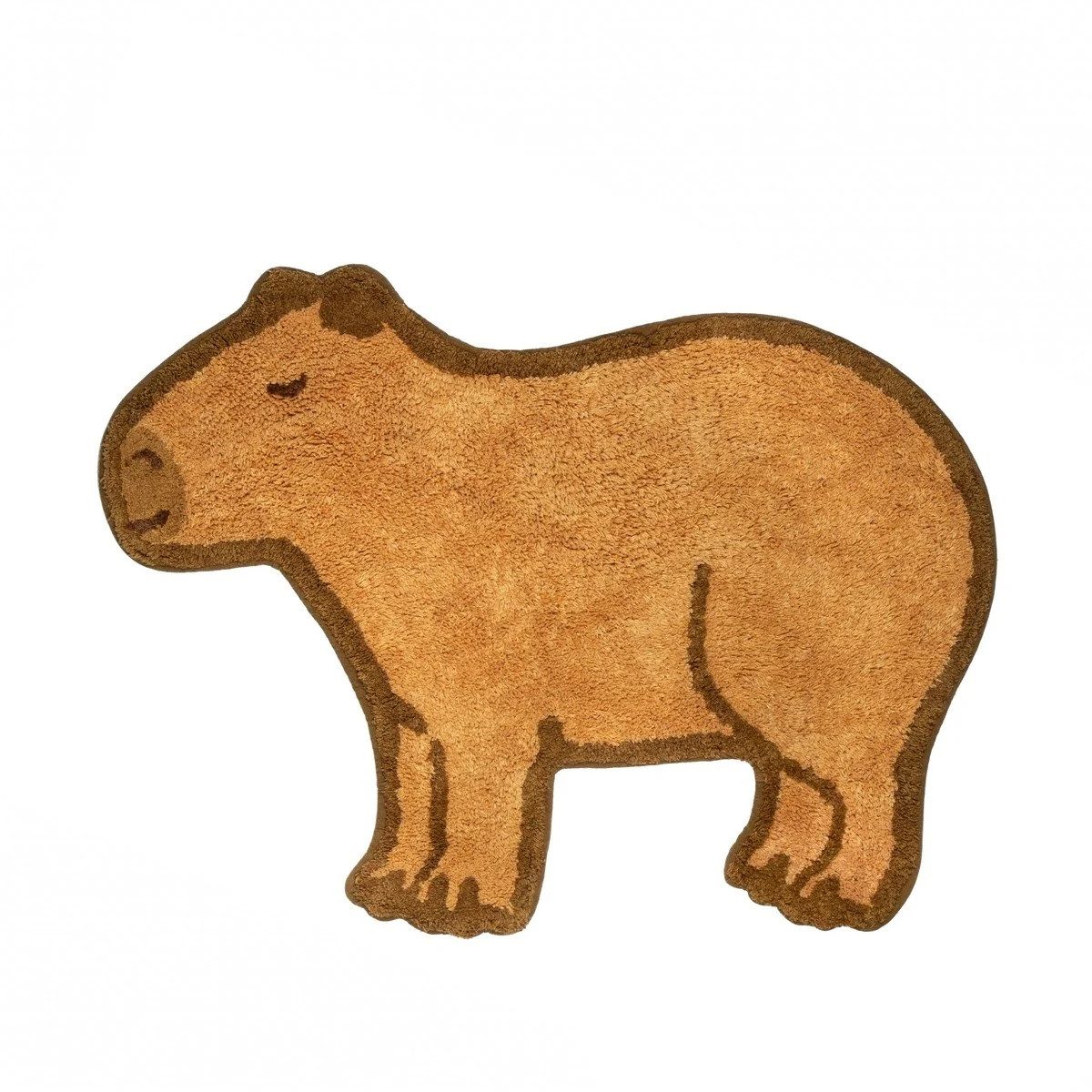 Sass & Belle Teppich Capybara, Wasserschwein, Höhe: 10 mm, ca. 68 x 52 cm