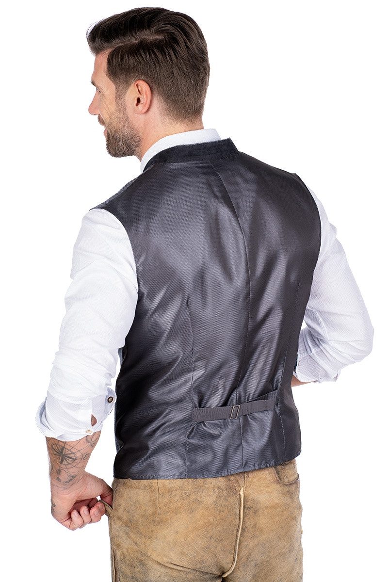 Gebr. Weis menswear Trachtenweste Trachtenweste - BODENSEE - mittelgrau