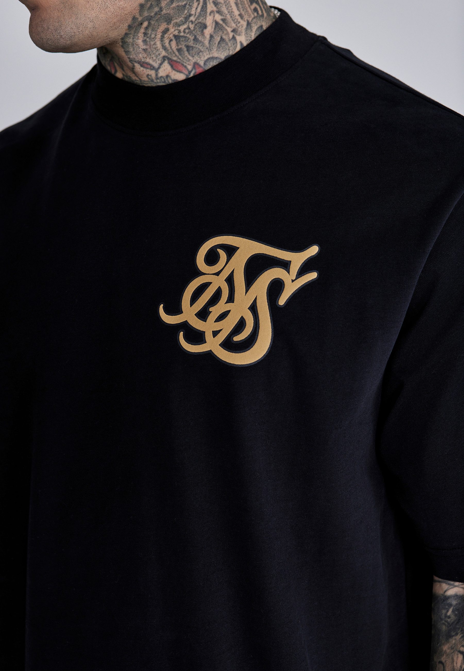 Siksilk T-Shirt SikSilk Herren T-Shirt mit Logo günstig online kaufen