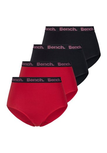 Bench. High-Waist-Slip (4 Stück) mit weichem Logo-Webbündchen