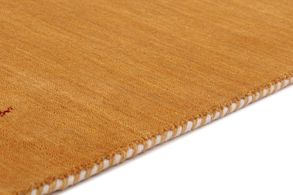 Orientteppich Loom Gabbeh Gold 83x599 Höhe: Orientteppich Moderner 12 mm rechteckig, Trading, Läufer, Nain