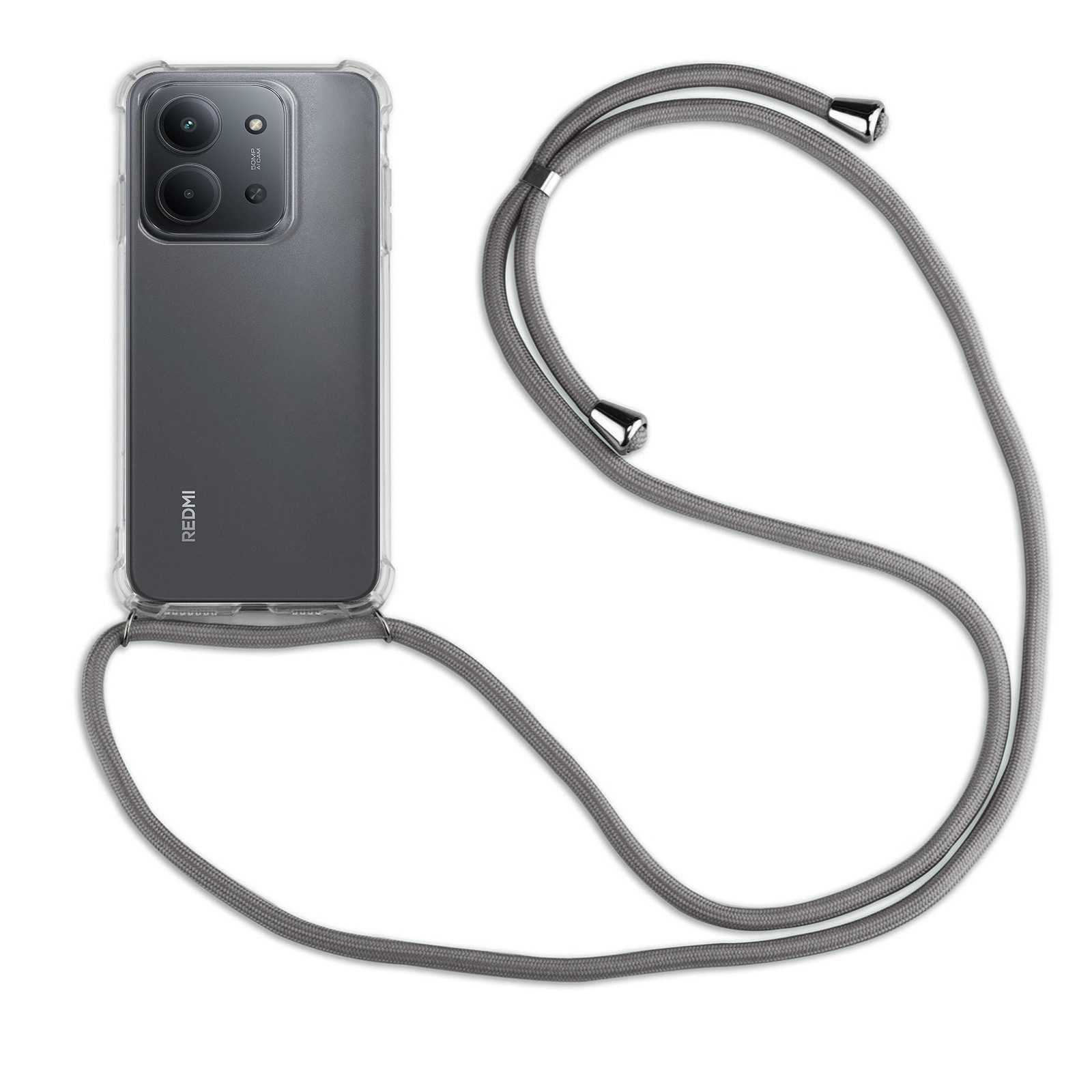 betterfon Handykette für Xiaomi Redmi 15C Handyhülle mit Band & Kordel Bumper, Hände frei - mit Silikonhülle & Schnur für flexiblen Alltag