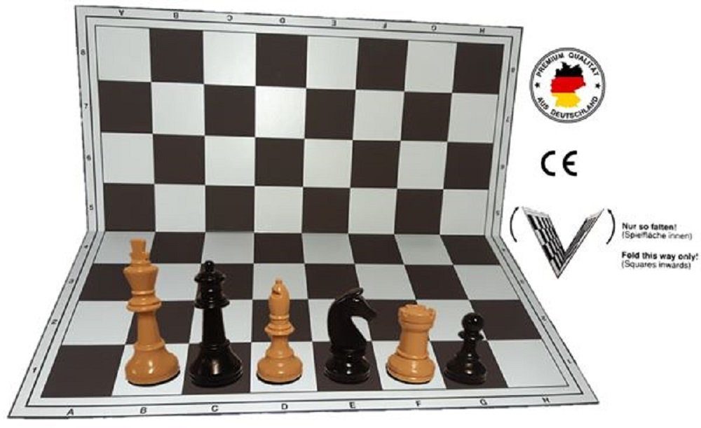 Solid-Line Spiel, Strategiespiel Schachset "Profi" beige-schwarz