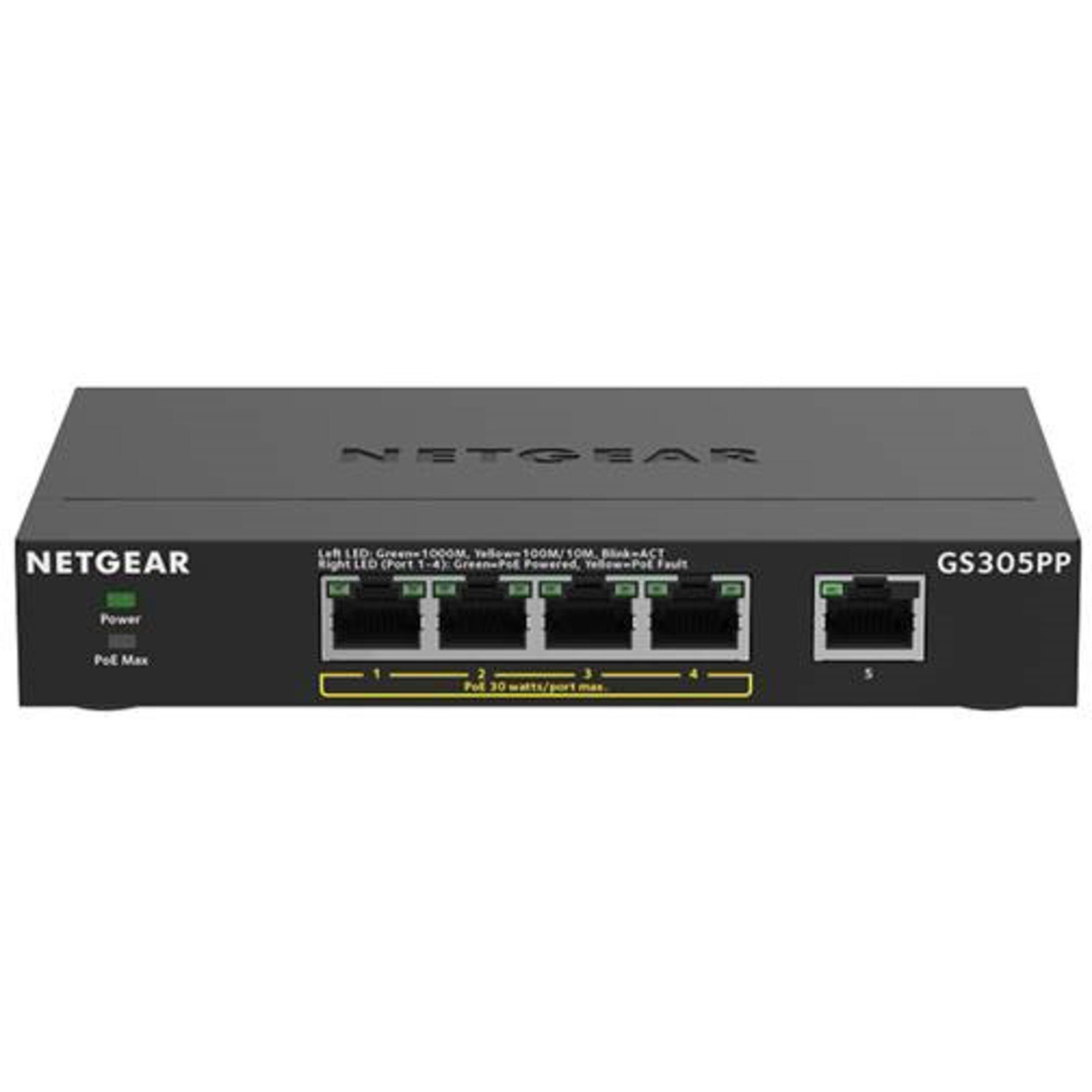 NETGEAR Netgear GS305PP, Switch Netzwerk-Switch