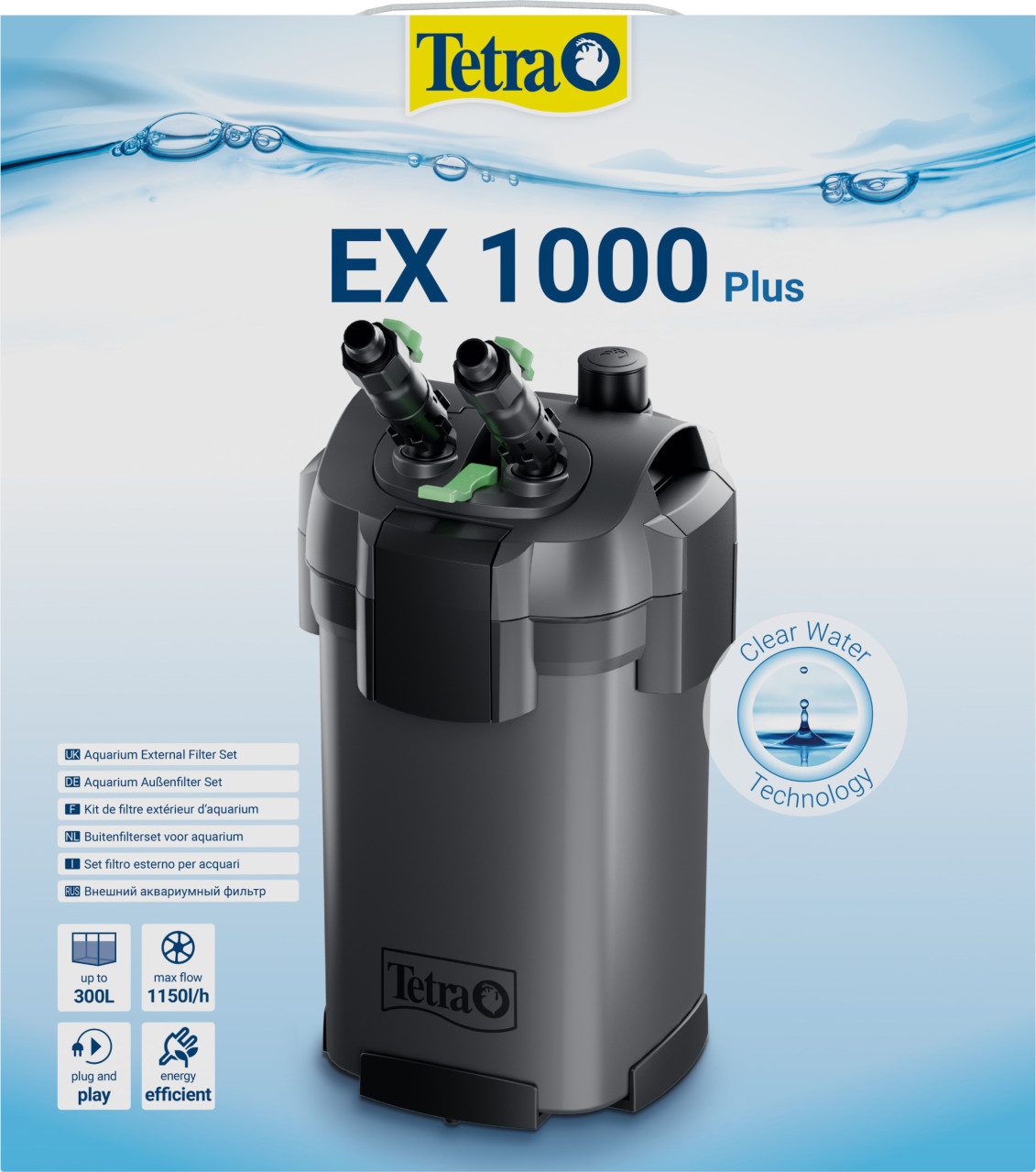 Tetra Aquariumfilter Tetra Außenfilter EX 1000 Plus für Aquarien bis