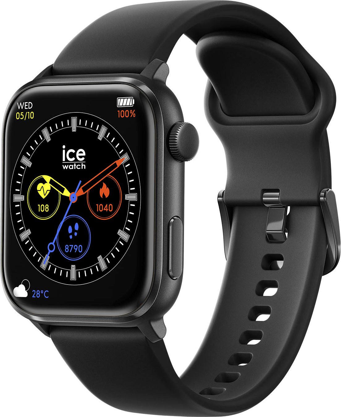 ice-watch ICE smart 2.0 - 1.96 Smartwatch, Armbanduhr, Damenuhr, Herrenuhr, Silikonarmband