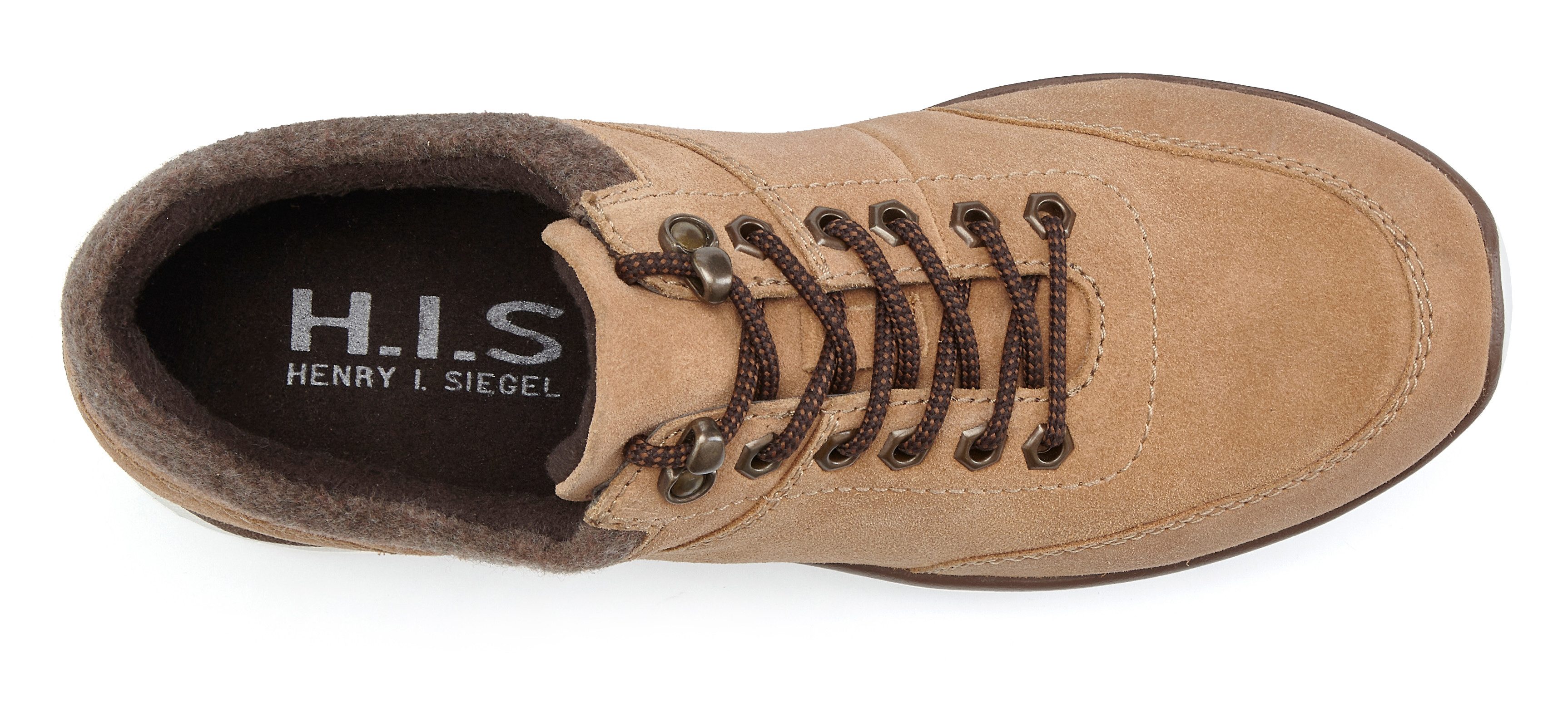 H.I.S Schnürhalbschuh, Freizeitschuh, Halbschuh Sneaker NEU aus hochwertigem Leder