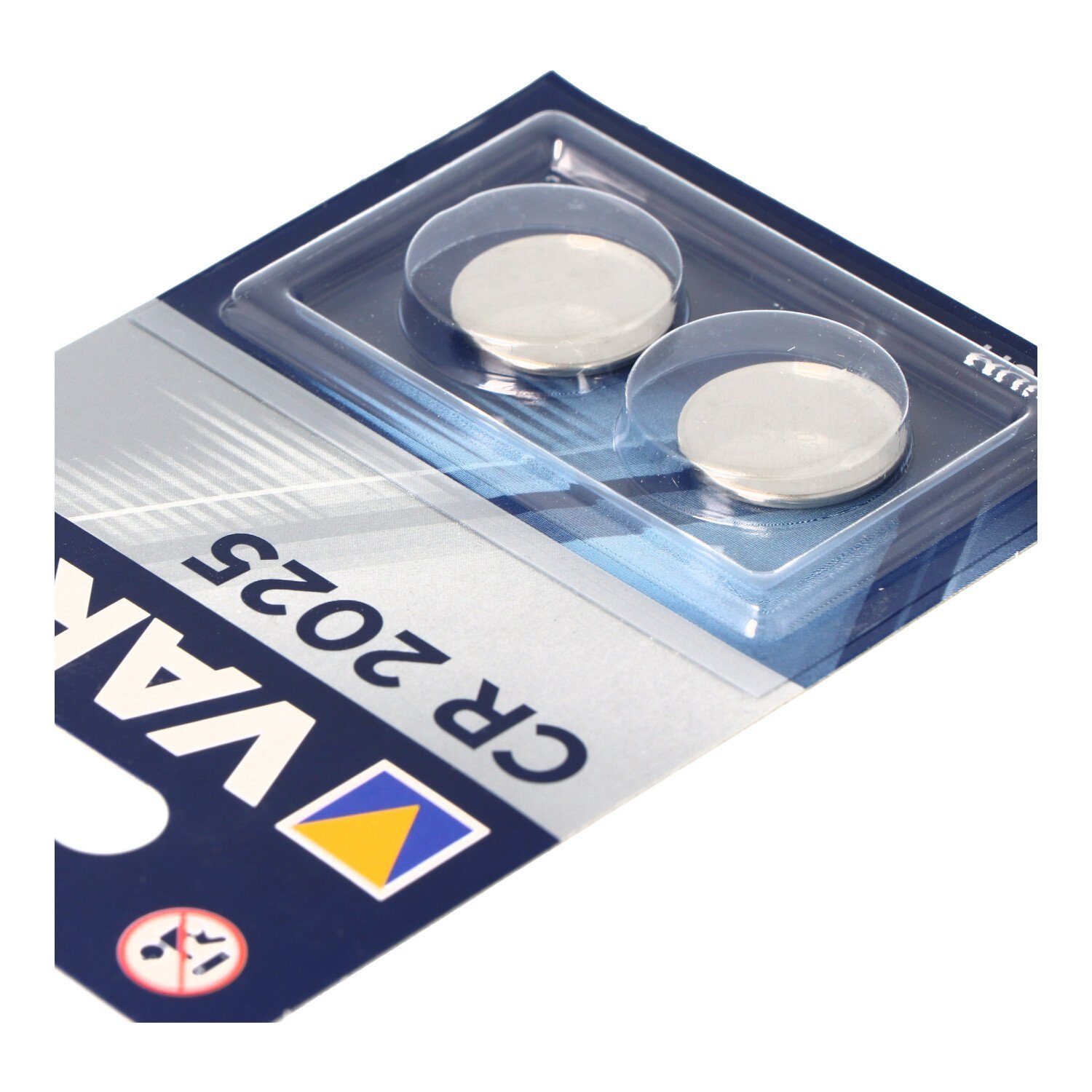 VARTA Varta CR2025 2er Blister Verpackung Batterie, (3,0 V)