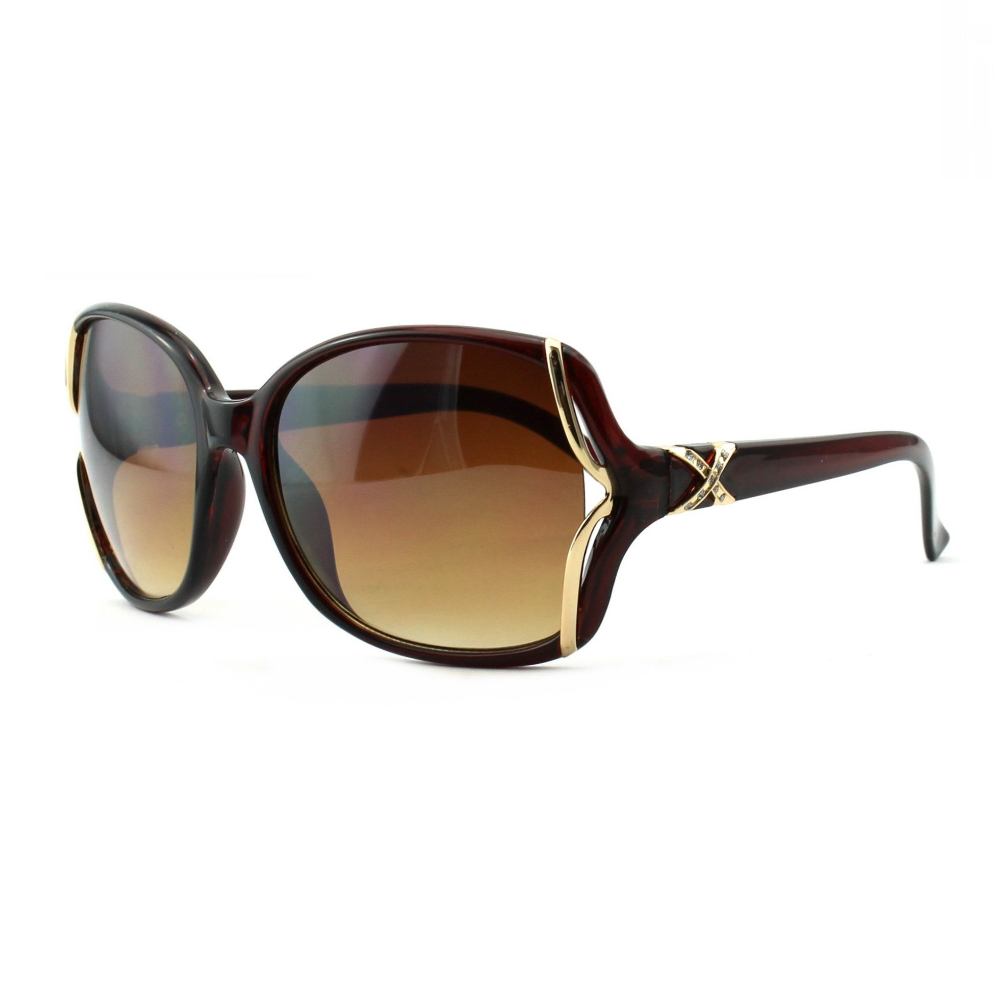 Rennec Sonnenbrille (elegante Damen Brille mit Brillenbeutel) Große Schmett günstig online kaufen