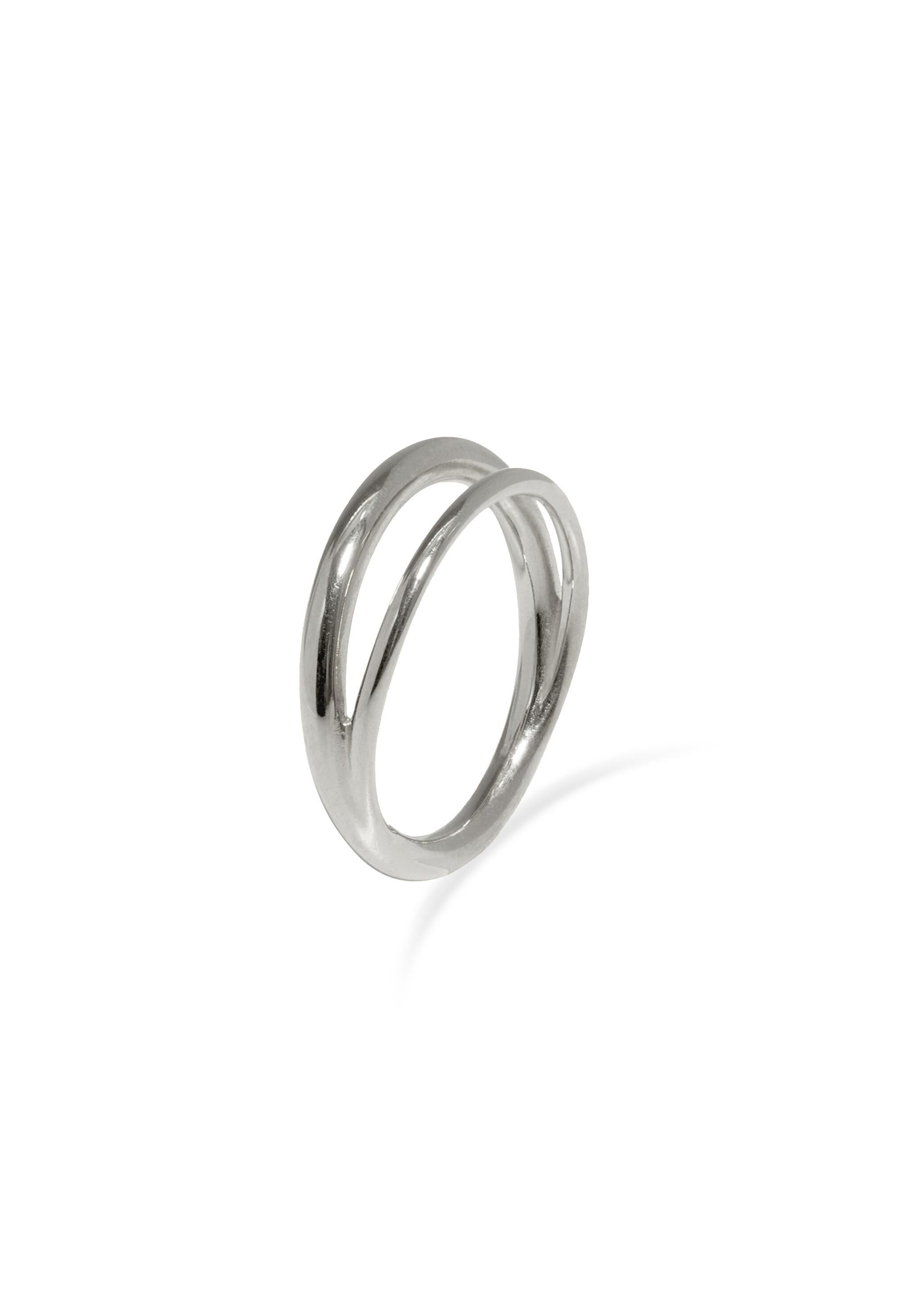 Stilnest Fingerring Duo Stapelring 925 Sterling Silber