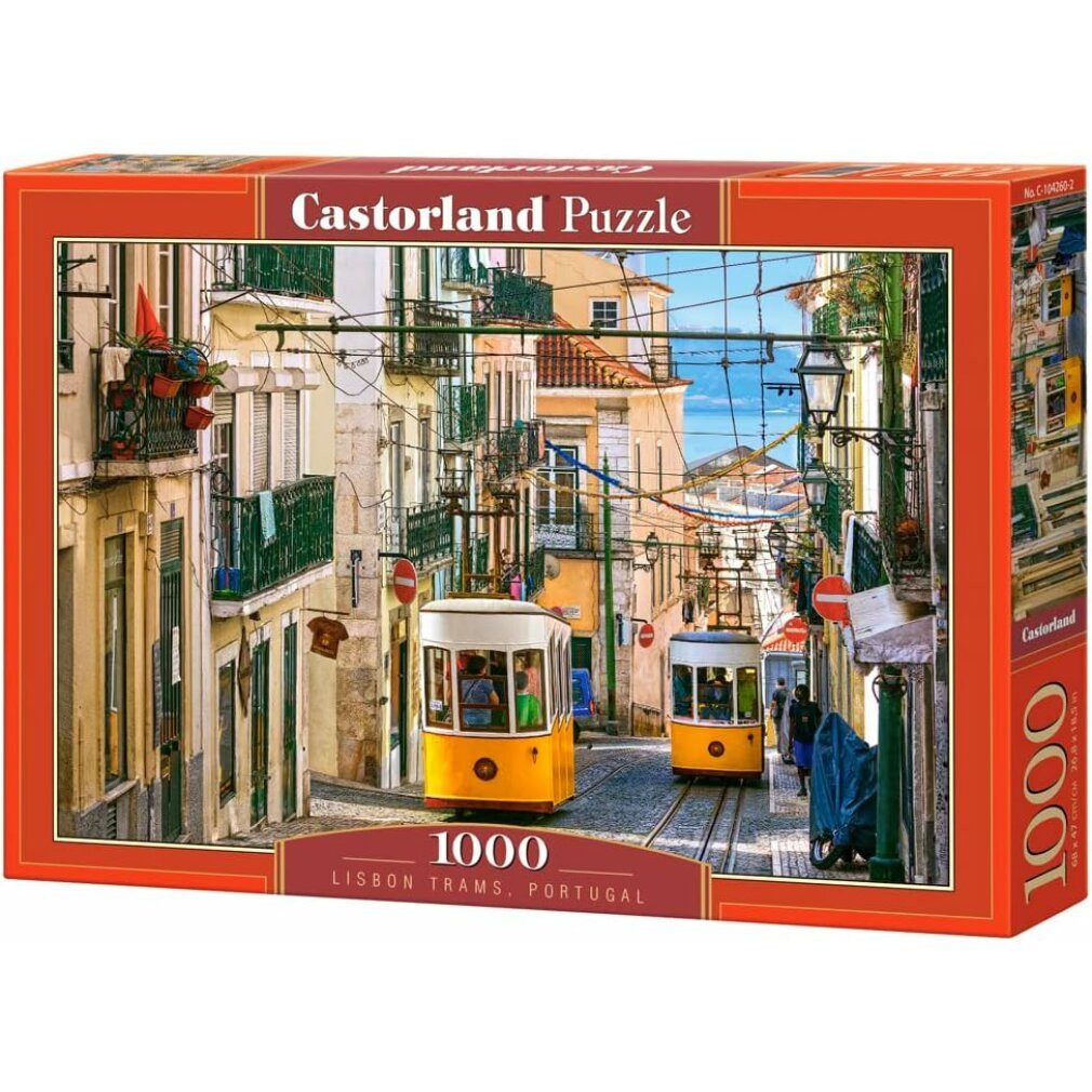 Castorland Puzzle Puzzle Lissabon Straßenbahnen, Portugal 1000 Teile, Puzzleteile