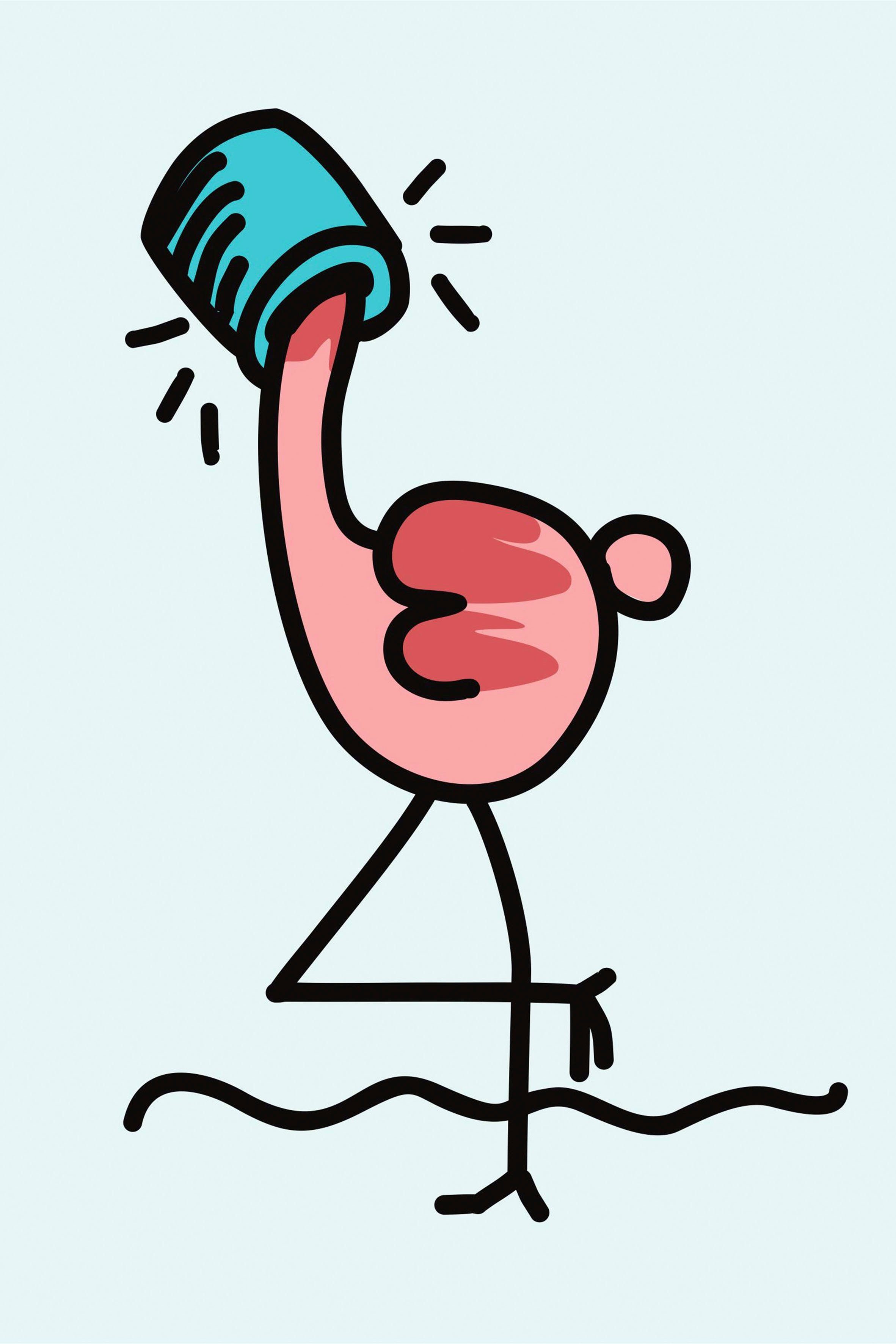 Leinwandbild Flamingo