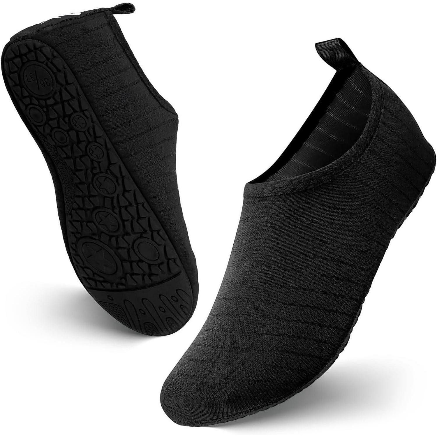 Wasserschuhe Badeschuhe Strandschuhe Aquaschuhe 48 49 EU Schwarz Wasserschuh