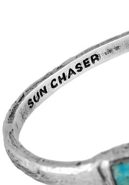 HAZE & GLORY Silberarmband Türkis Kupfer Edelstein Armreif - Sun Chaser