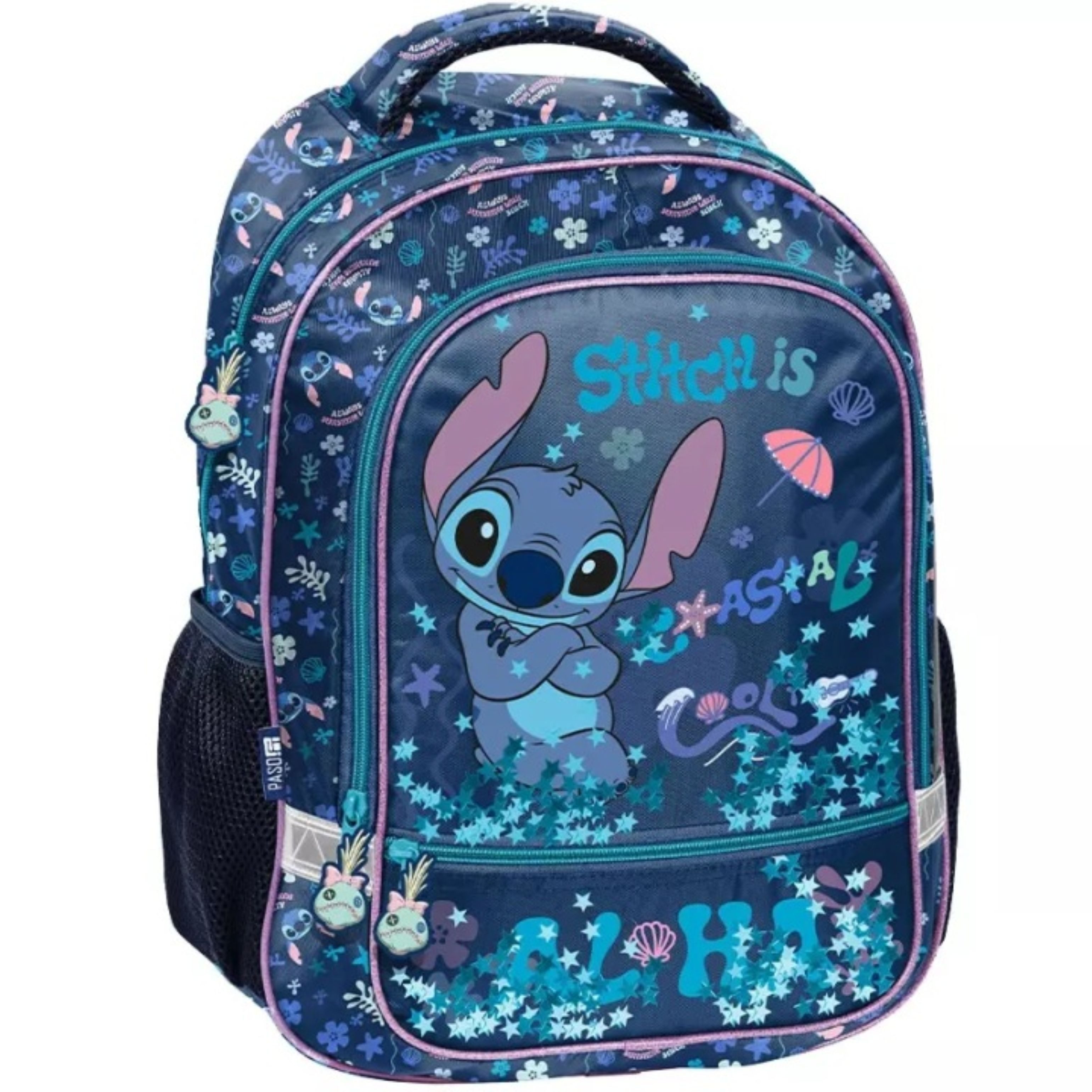 PASO Schulrucksack Paso Schulrucksack Stitch für Mädchen Klasse 1-3 Disney Lilo & Stitch (1-tlg) – Bild 2 von 4