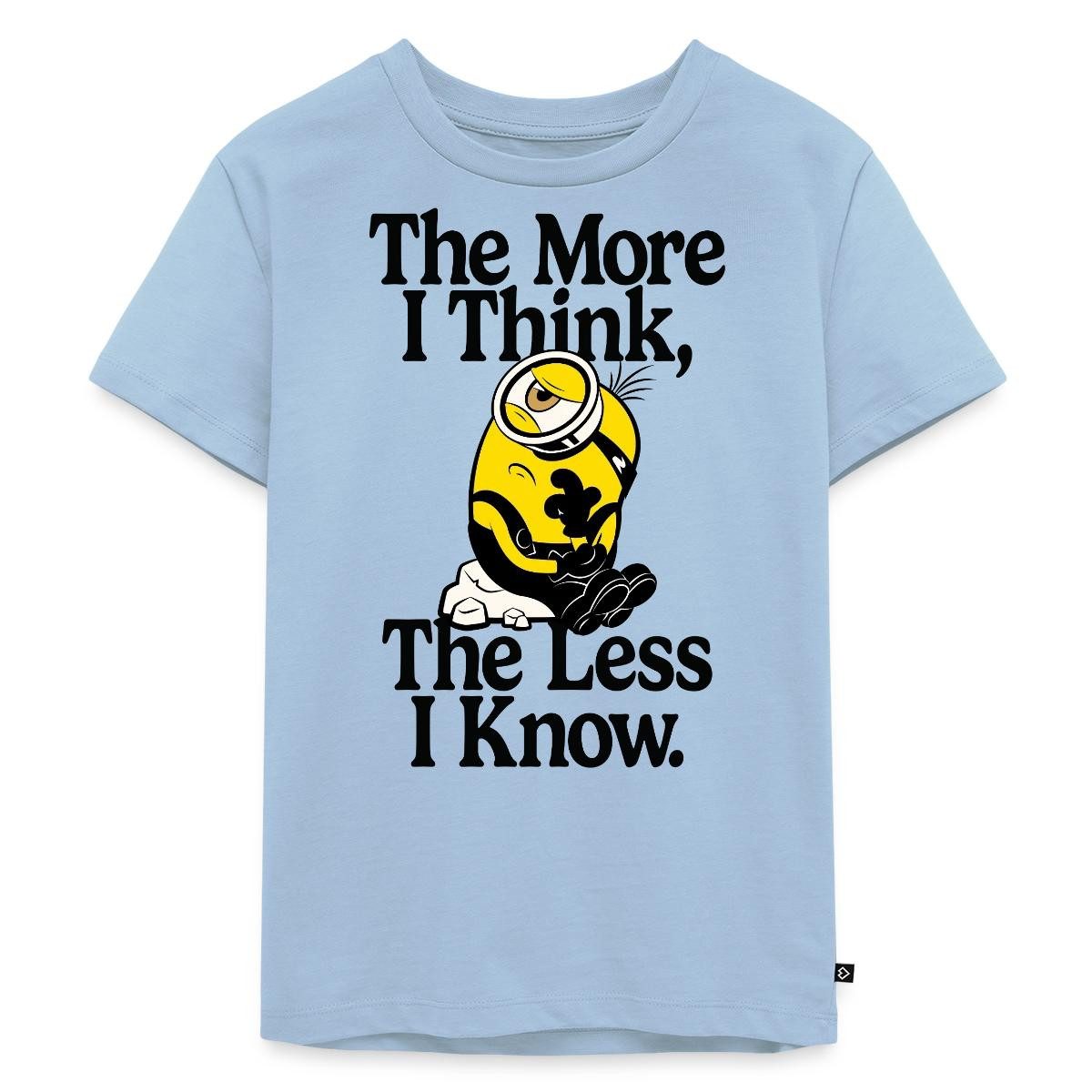 T-Shirt Minions The More I Think The Less I Know Denken Kinder Premium T-Shirt