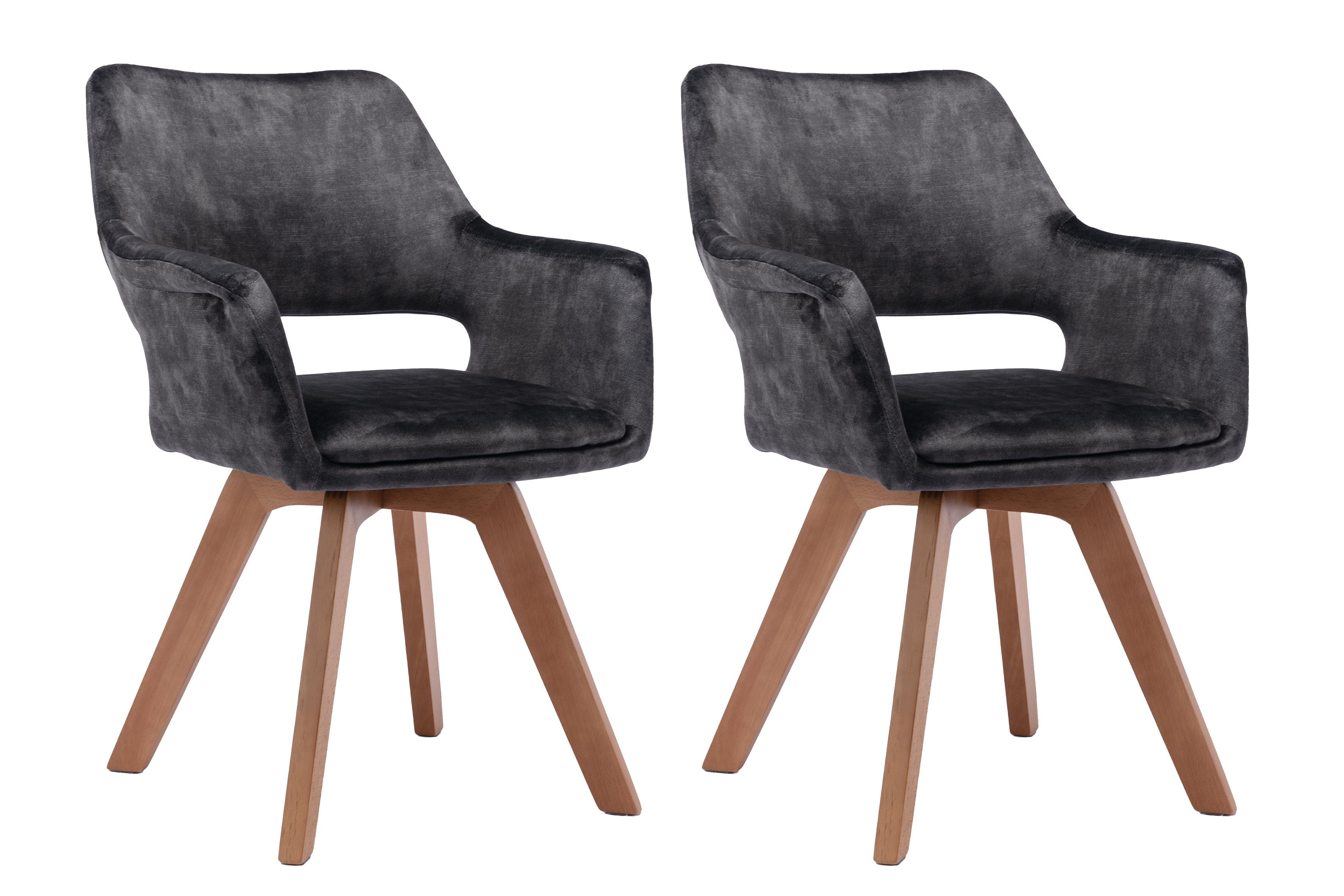 byLIVING Esszimmerstuhl KLARA (2er-Set), 360° drehbare günstig online kaufen