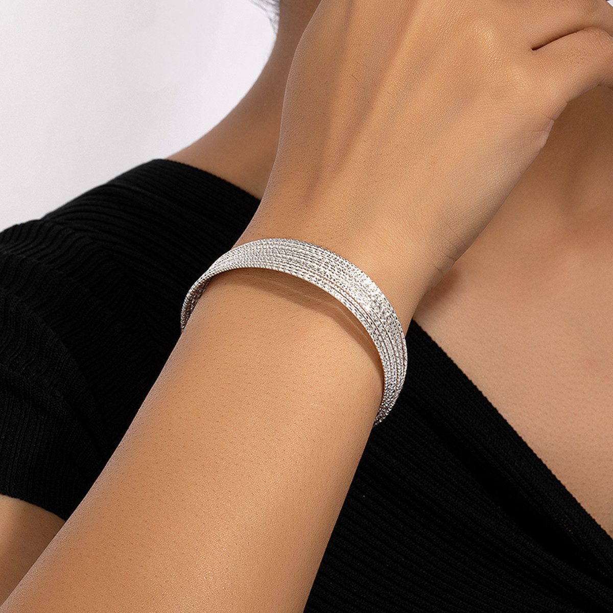 KARMA Armreif silber gold Armschmuck Damen Armband Armschmuck Damenarmreif günstig online kaufen