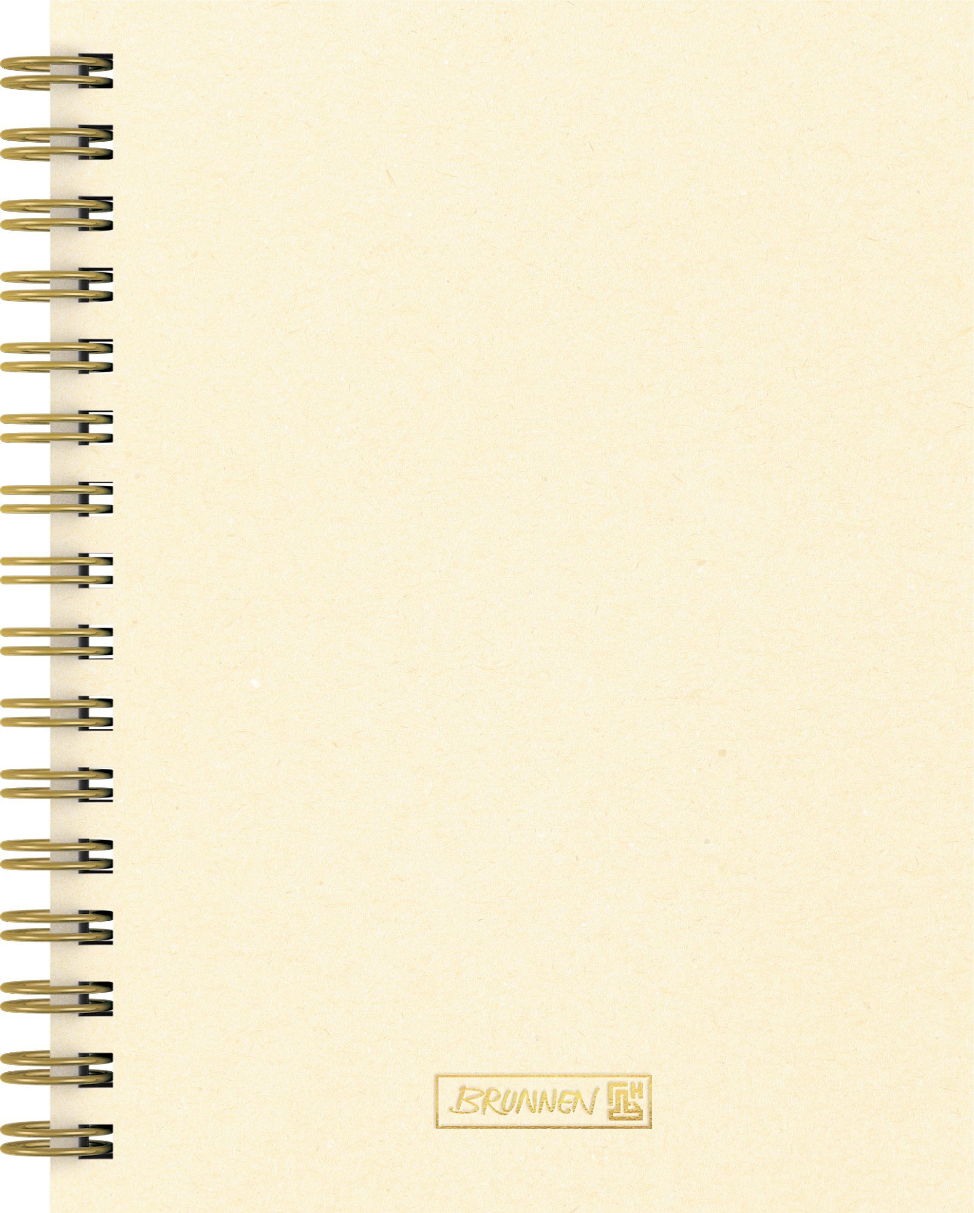 BRUNNEN Collegeblock BRUNNEN 105589571 Notizbuch Wire-O A5 dotted sand