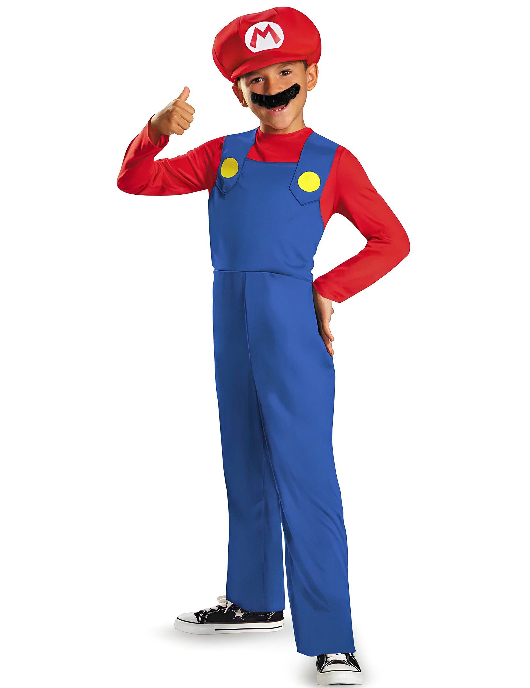 Disguise Kostüm Mario Kinderkostüm Super Mario Videospiel rot-blau