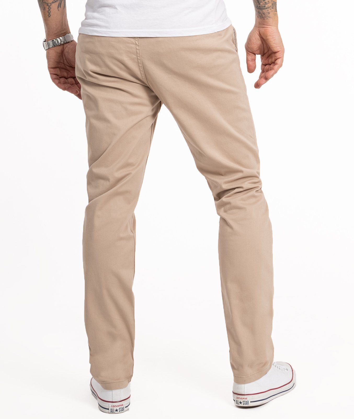 Indumentum Chinohose Herren Regular Fit Chinohose IR-506 auch in Größen Größen erhältlich, mit elastischem Bund