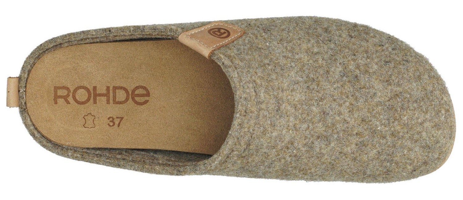 Rohde TIVOLI Pantoffel Hausschuh, Clog, Homeslipper mit herausnehmbarer Innensohle