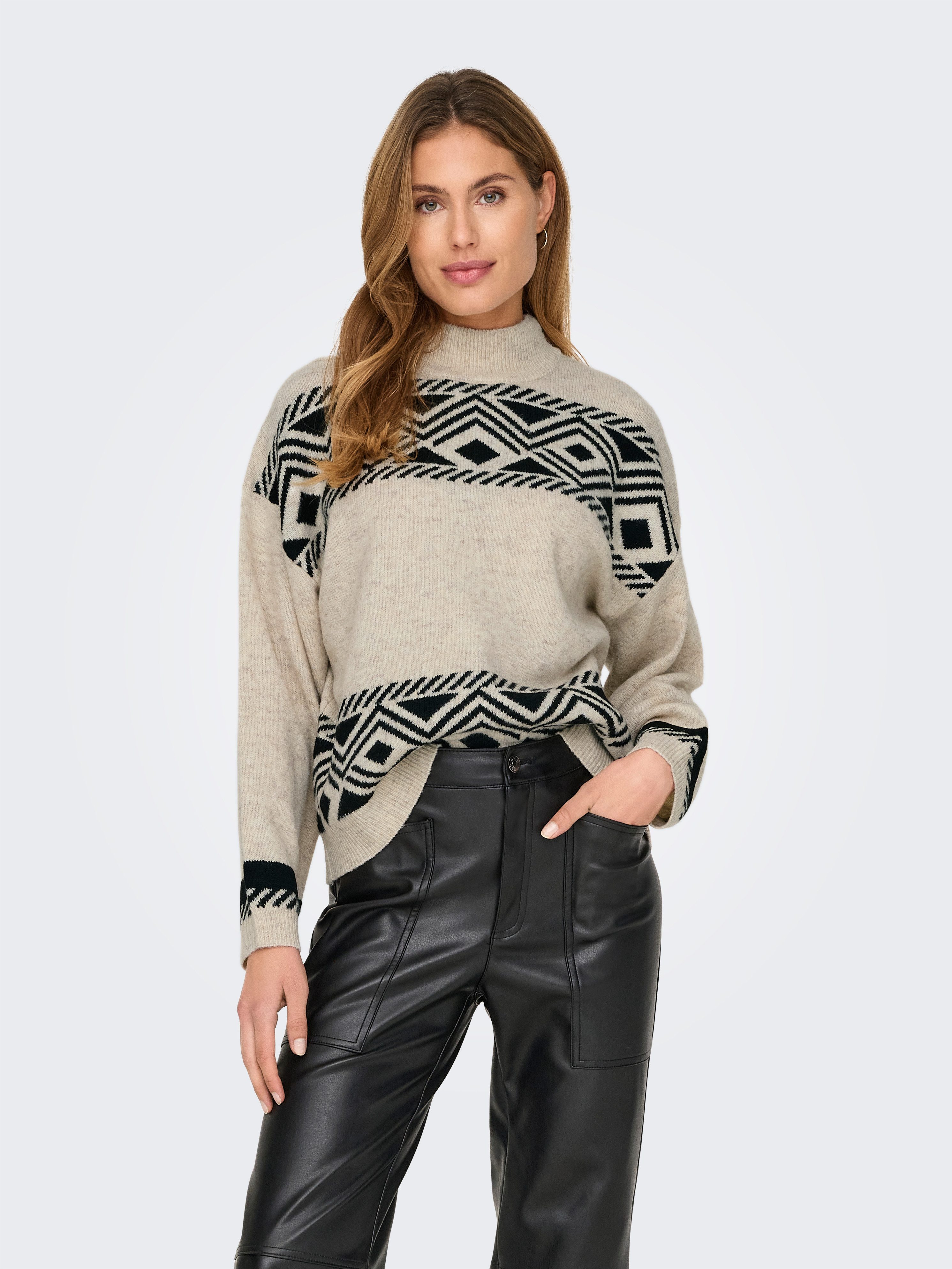 ONLY Stehkragenpullover ONLVICTORIA L/S PULLOVER KNT günstig online kaufen
