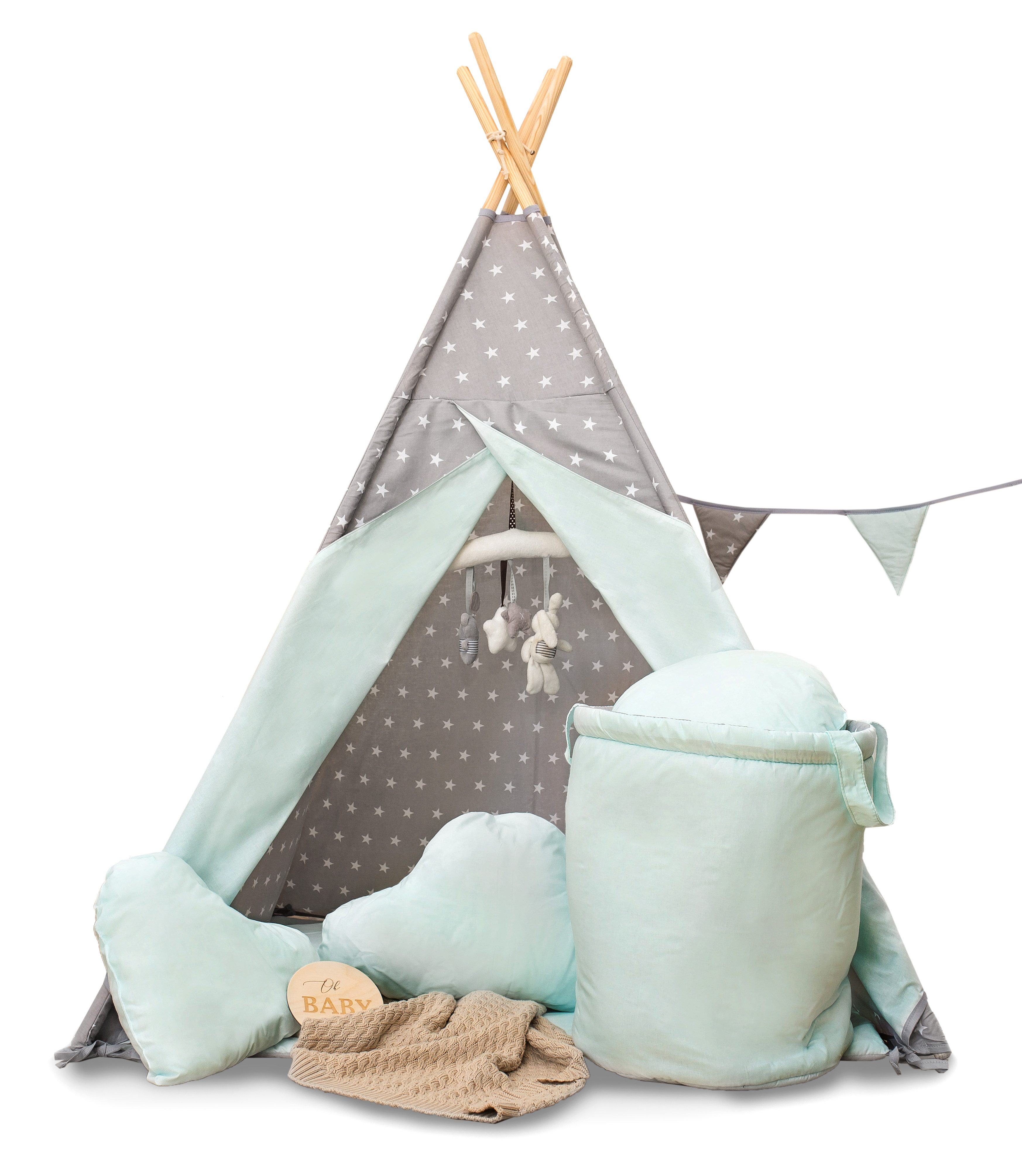 Rainbow Kids Tipi-Zelt Kinderzelt Spielzelt Teepee günstig online kaufen