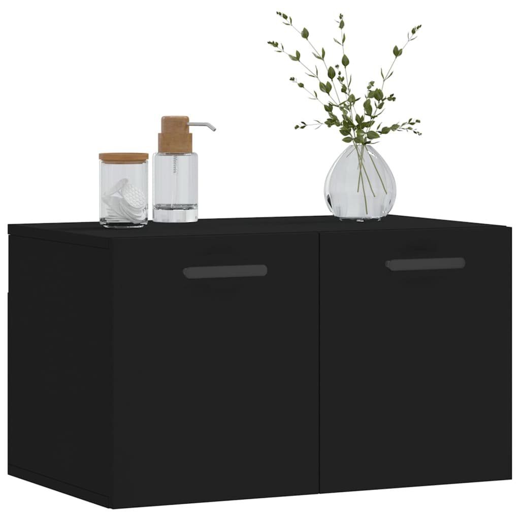 Holzwerkstoff Wandschrank Fächerschrank 60x36,5x35 vidaXL (1-St) Schwarz cm