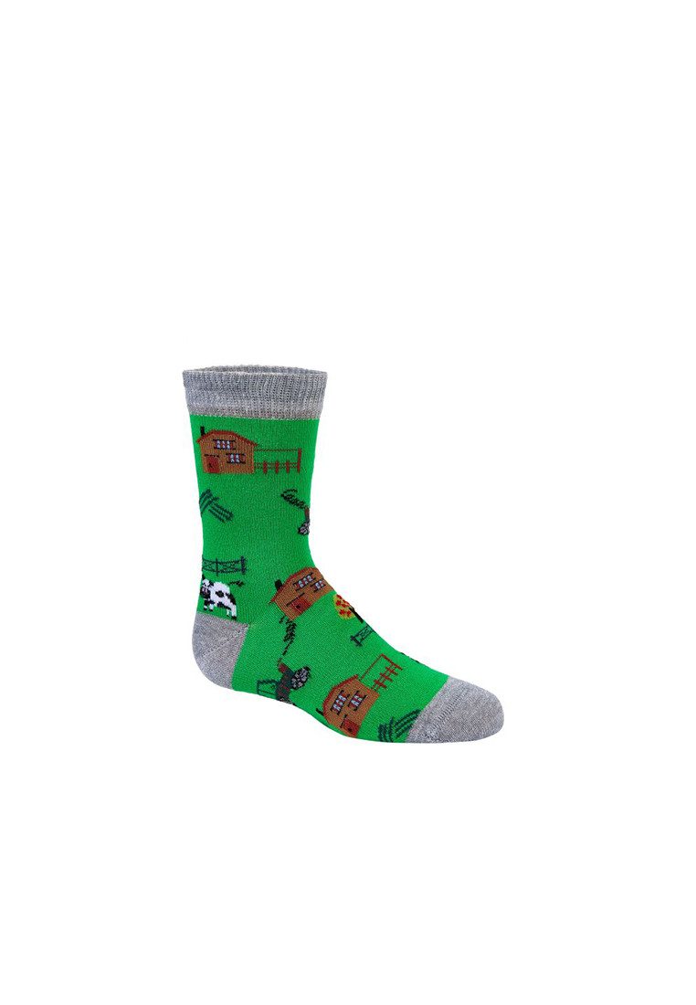 Yuhu ABS-Socken Jungen Stoppersocken Traktor 3er Pack rutschfest (3-Paar)