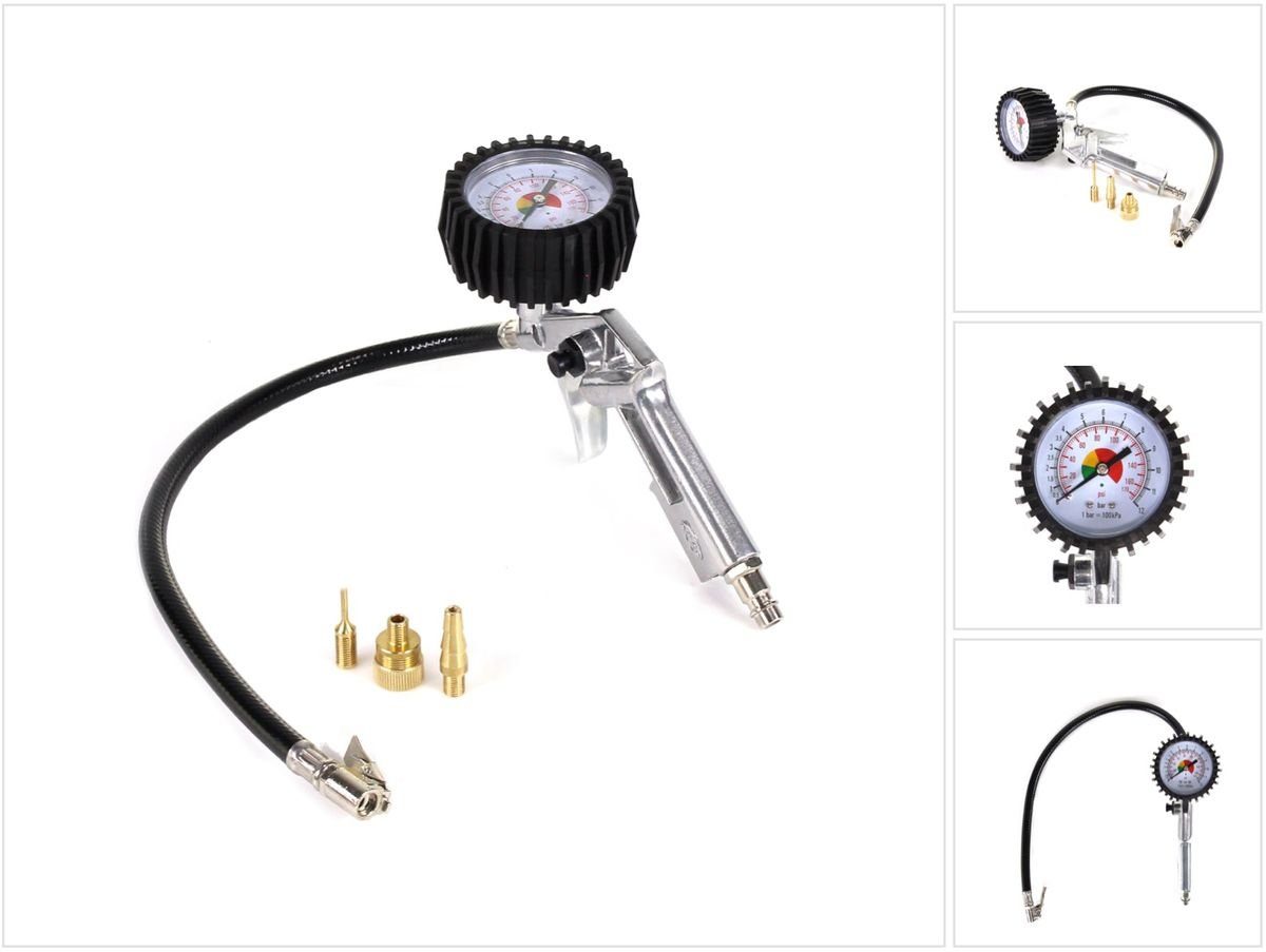 Prebena Luftdruckmessgerät Z175.80 Reifenfüller Bälle Schlauchboot Zubehör Manometer 0-12bar