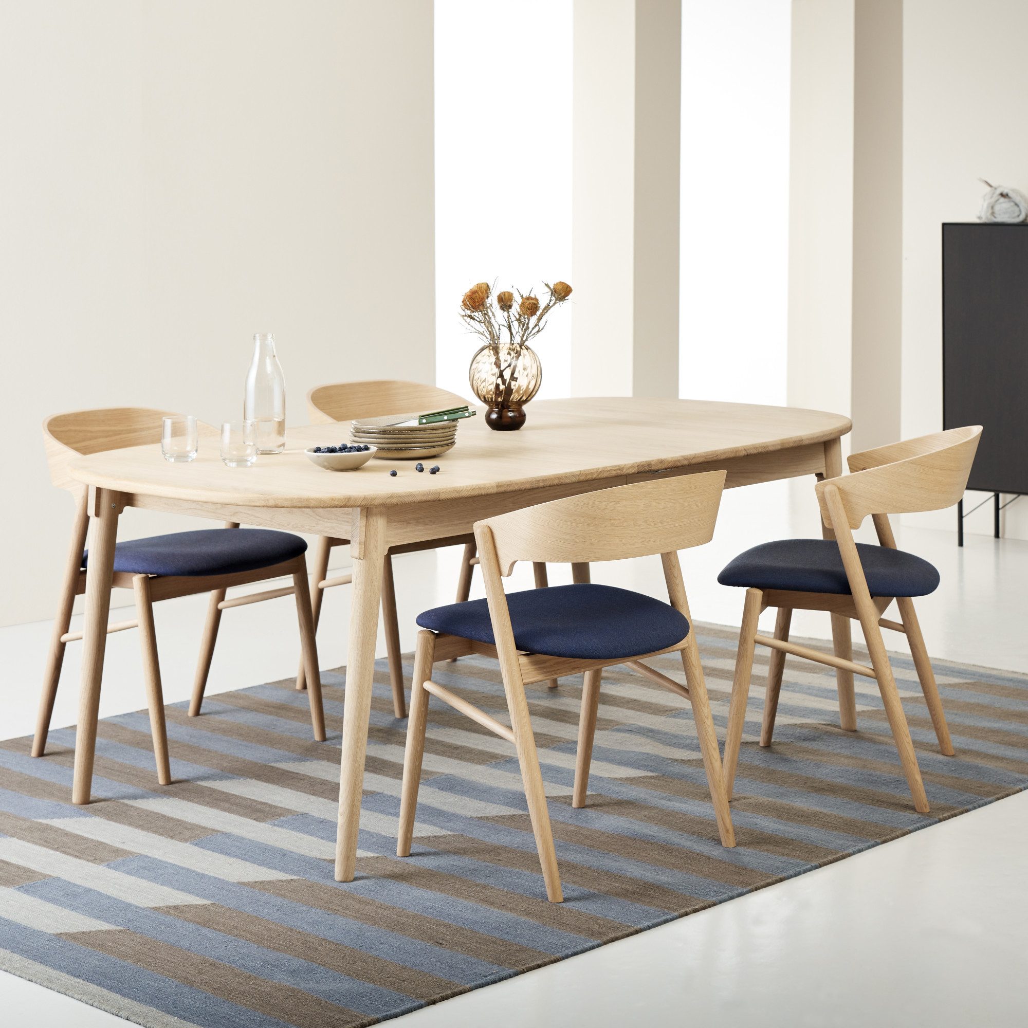 Hammel Furniture Esstisch Findahl by Hammel Miro Designtisch, 184x106 cm, aus massivem Eichenholz, mit Verlängerungsfunktion