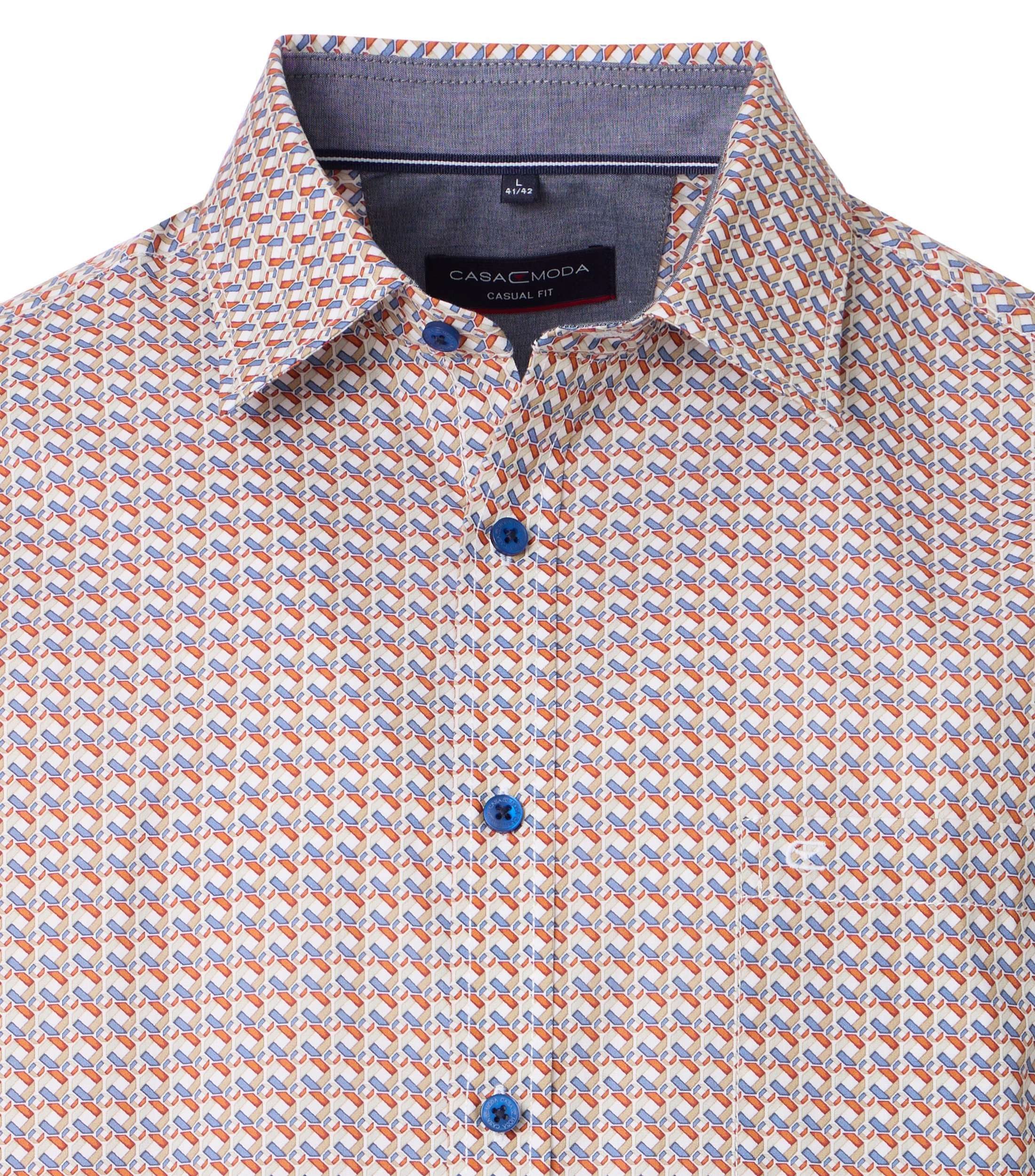 CASAMODA Kurzarmhemd CASAMODA Freizeithemd Kurzarm Print