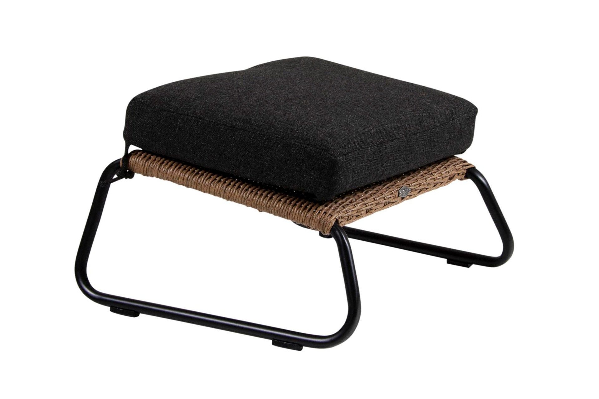 Brafab Gartenlounge-Hocker Midway aus Rattan, Braun