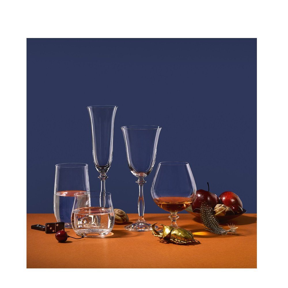 Crystalex Sektglas Angela Sektgläser Champagnerglas 190 ml 6er Set, Kristallglas, Kristallglas, einfach, 6er Set