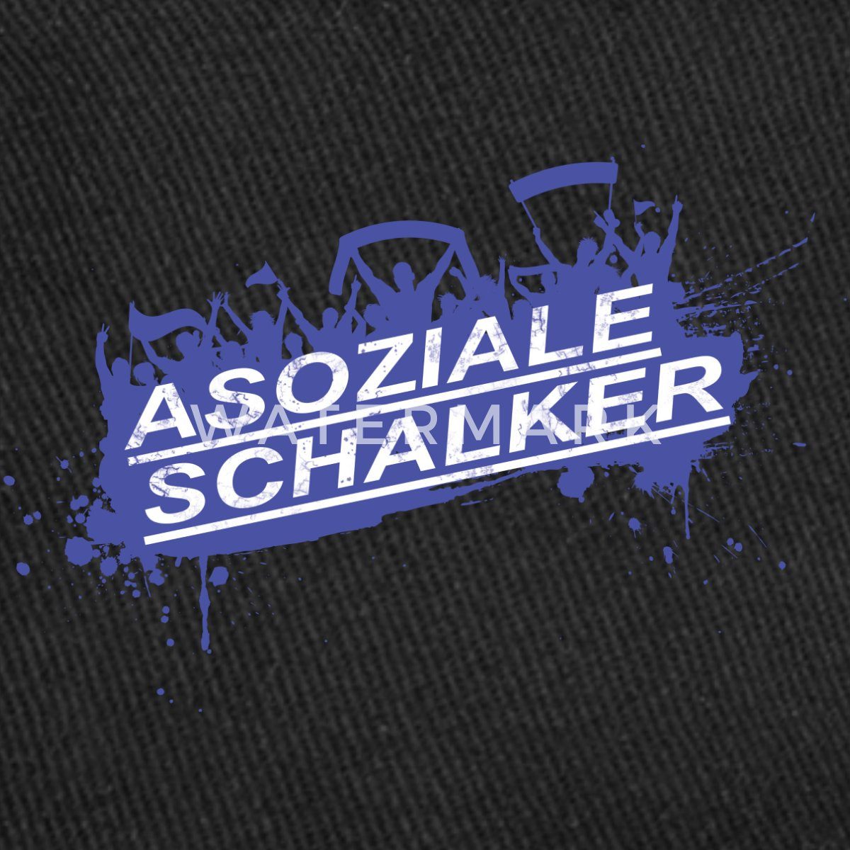 Spreadshirt Sonnenhut Asoziale Schalker Fan Design Schalke Fußball Fischerhut (1-St)