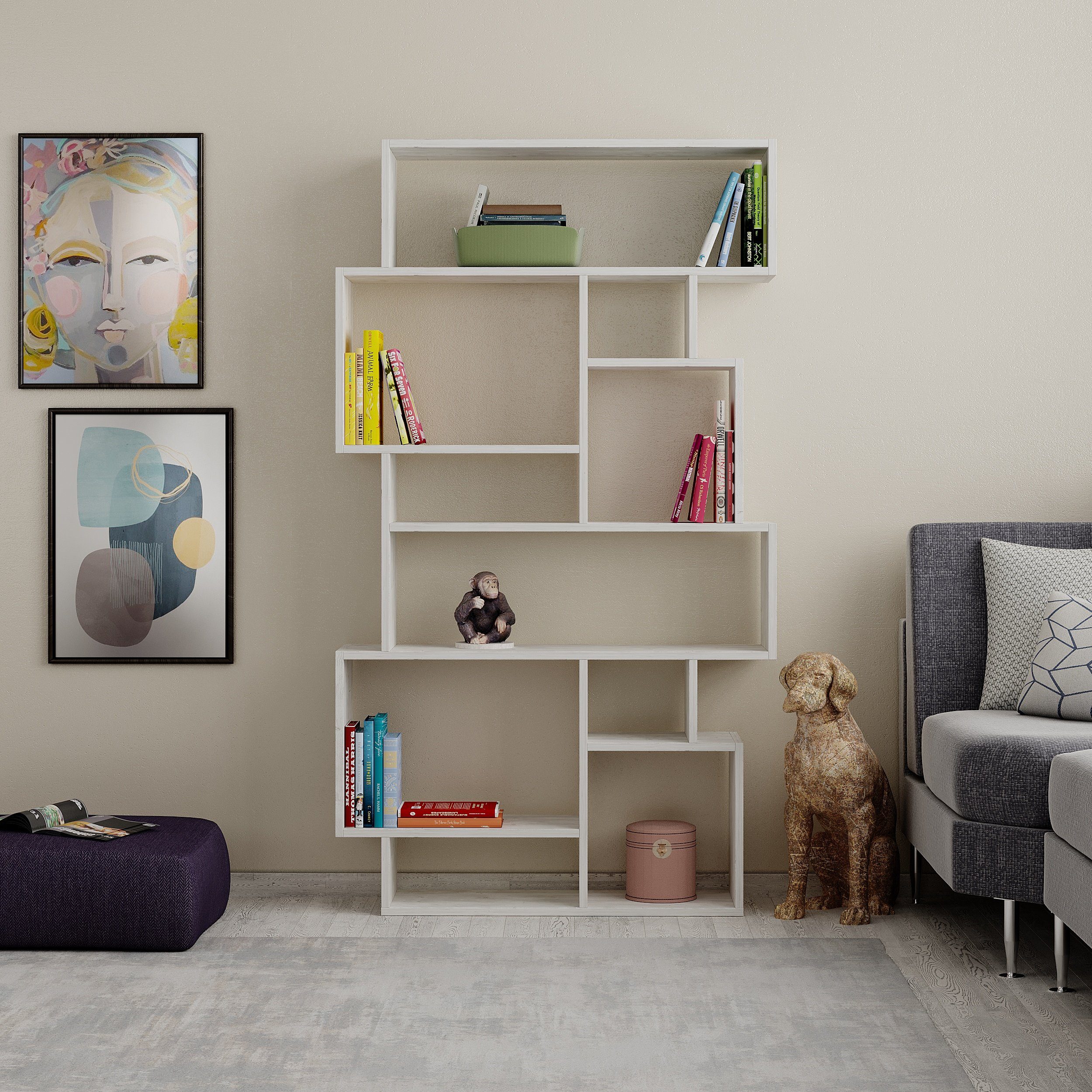 Decortie Bücherregal Karmato, Modernes Bücherregal Display günstig online kaufen
