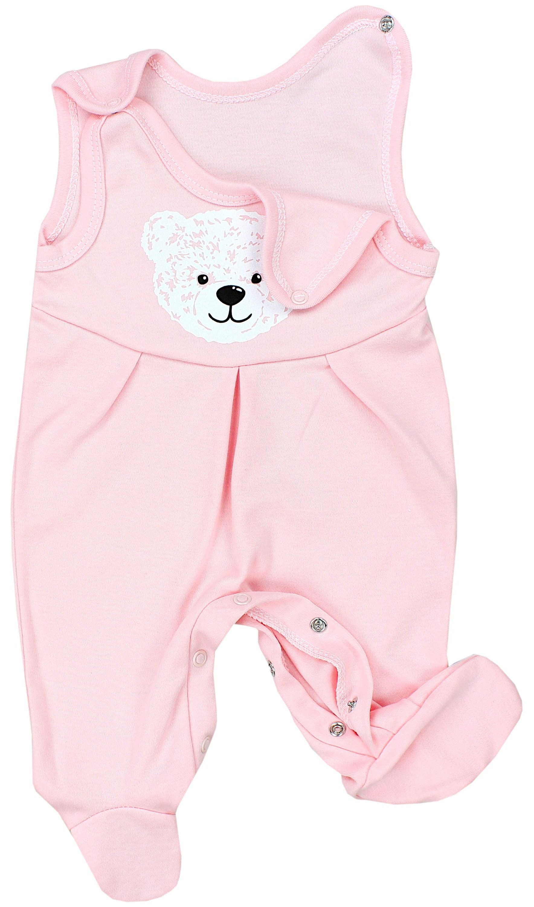 TupTam Strampler TupTam Baby Mädchen Strampler mit Fuß 3er Pack