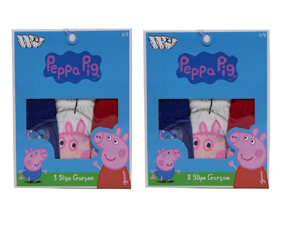 Schlüpfer Peppa Wutz Slips Charakter Georg 6er Pack Größe 12