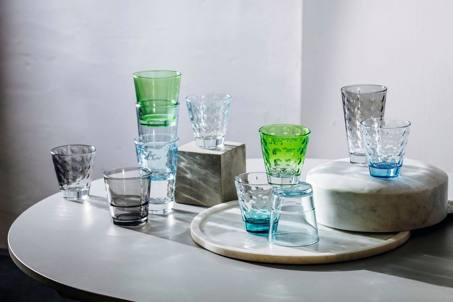 LEONARDO Longdrinkglas OPTIC, 6-tlg., Glas, 300 ml, 6-teilig