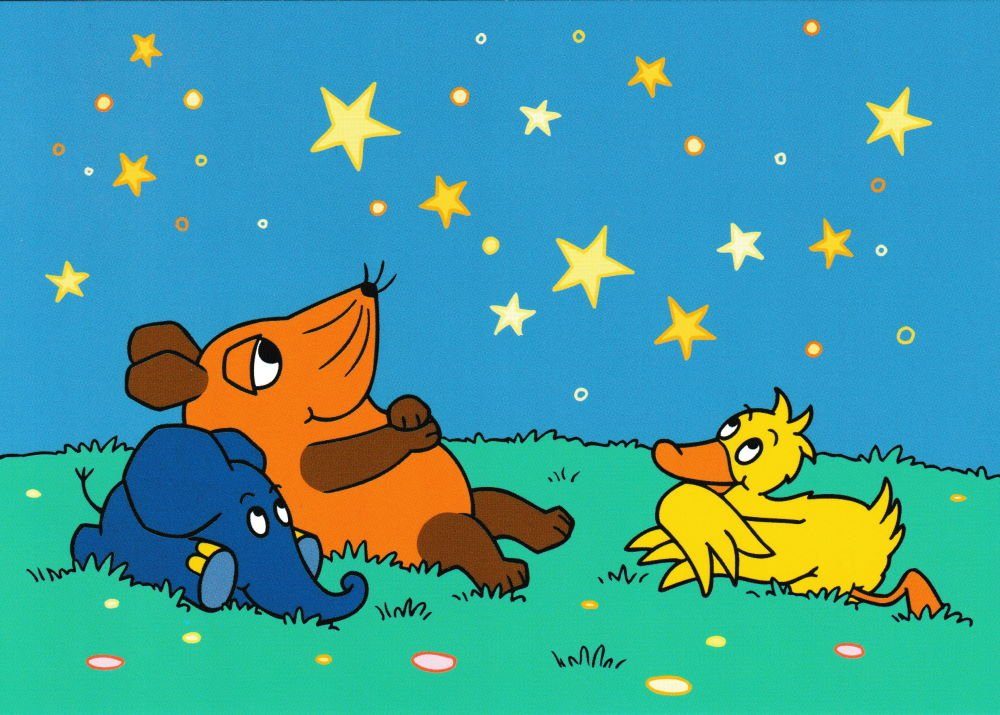 postkarten-universum.de Postkarte Postkarten-Komplett-Set "Sendung mit der Maus"