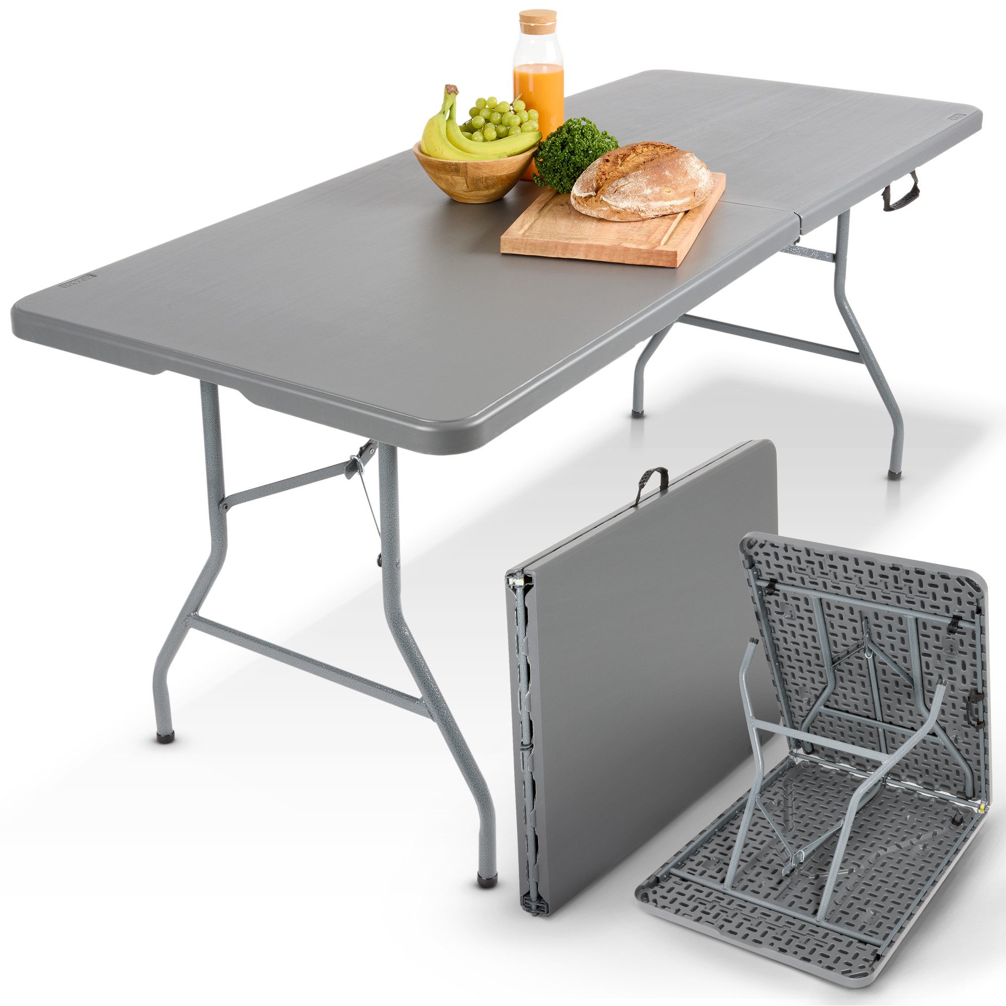 Klapptisch 182 x 74 x 74 cm Campingtisch Partytisch Gartentisch Buffettisch