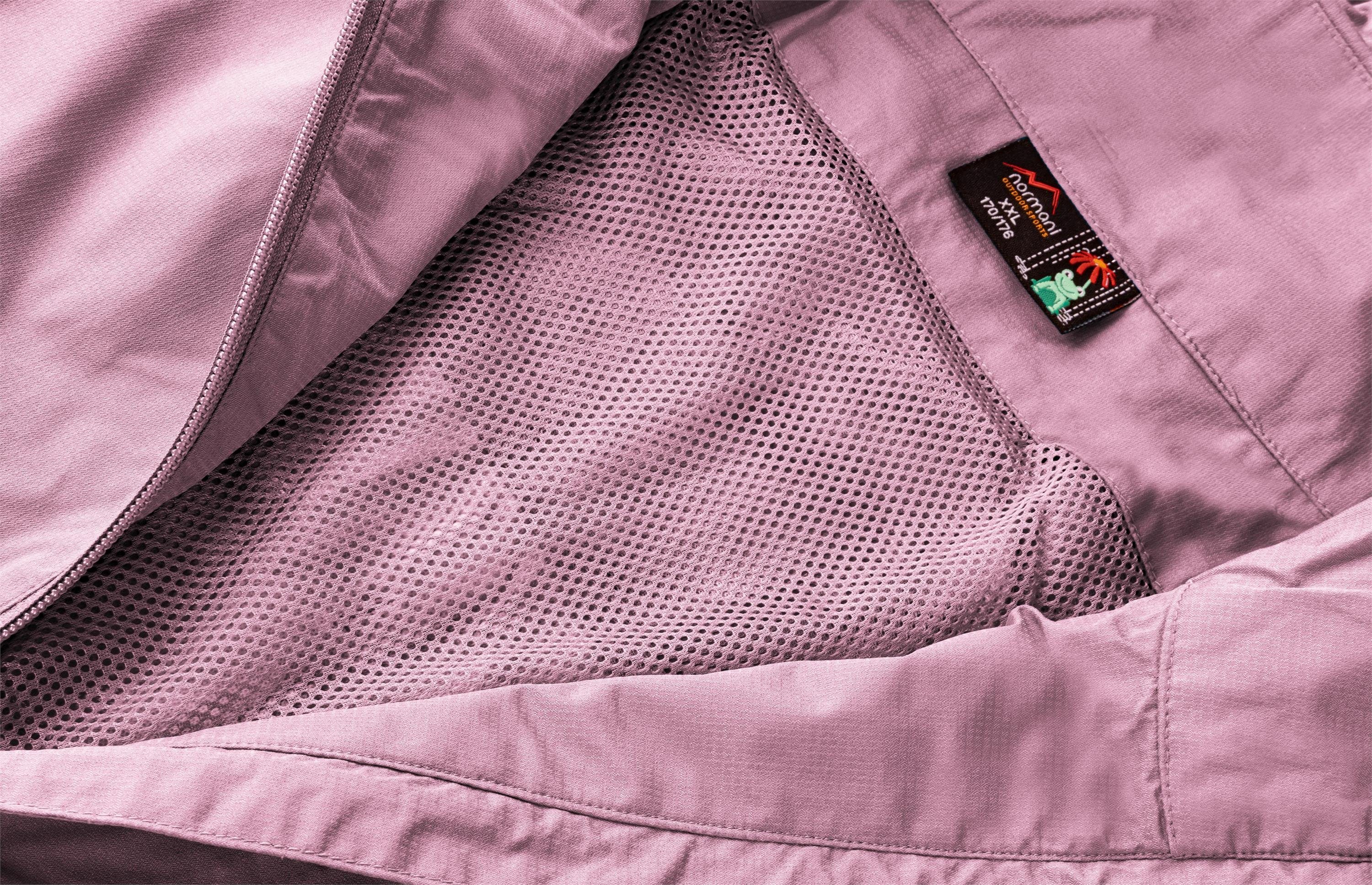 normani Regenjacke Kinder-Regenjacke Seattle Wasserdichte Outdoorjacke Regenmantel mit Kapuze und 3M Reflektoren – Bild 5 von 5