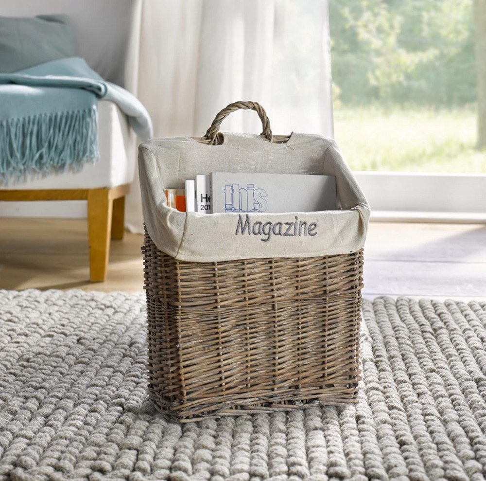 Home-trends24.de Zeitungsständer Zeitungskorb Magazine Deko Korb Zeitung St günstig online kaufen
