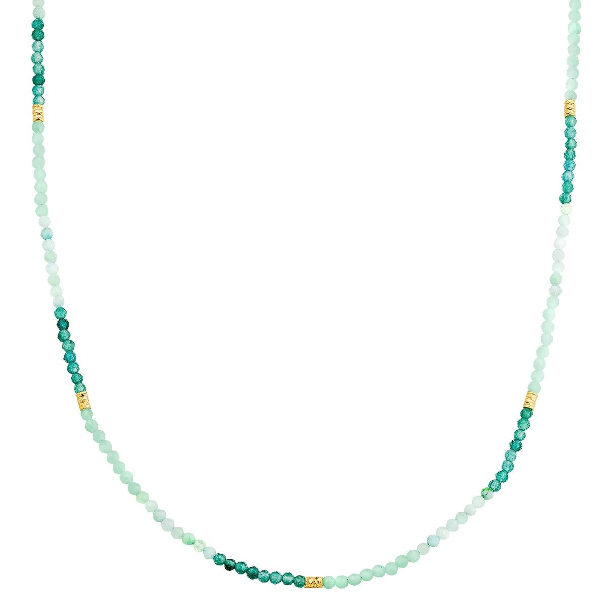 Glanzstücke München Silberkette gelbgold, mit Amazonit günstig online kaufen