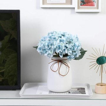 Kunstblumenstrauß Künstliche Hortensie-Blume, Lange Stamm-Silk Hydrangea-Blumensträuße, Juoungle