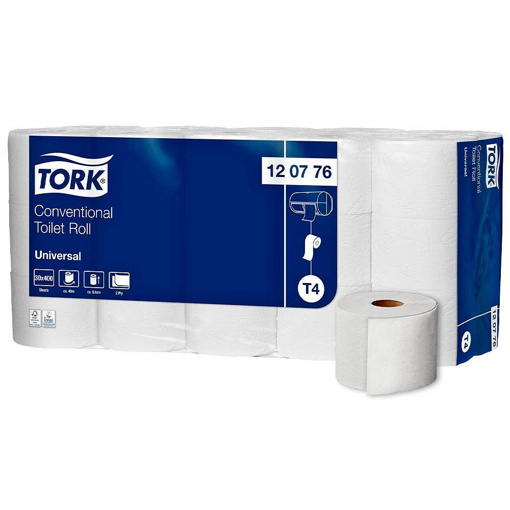 TORK T4 2-lagig Universal TORK Toilettenpapier Rollen 30 Druckerpapier