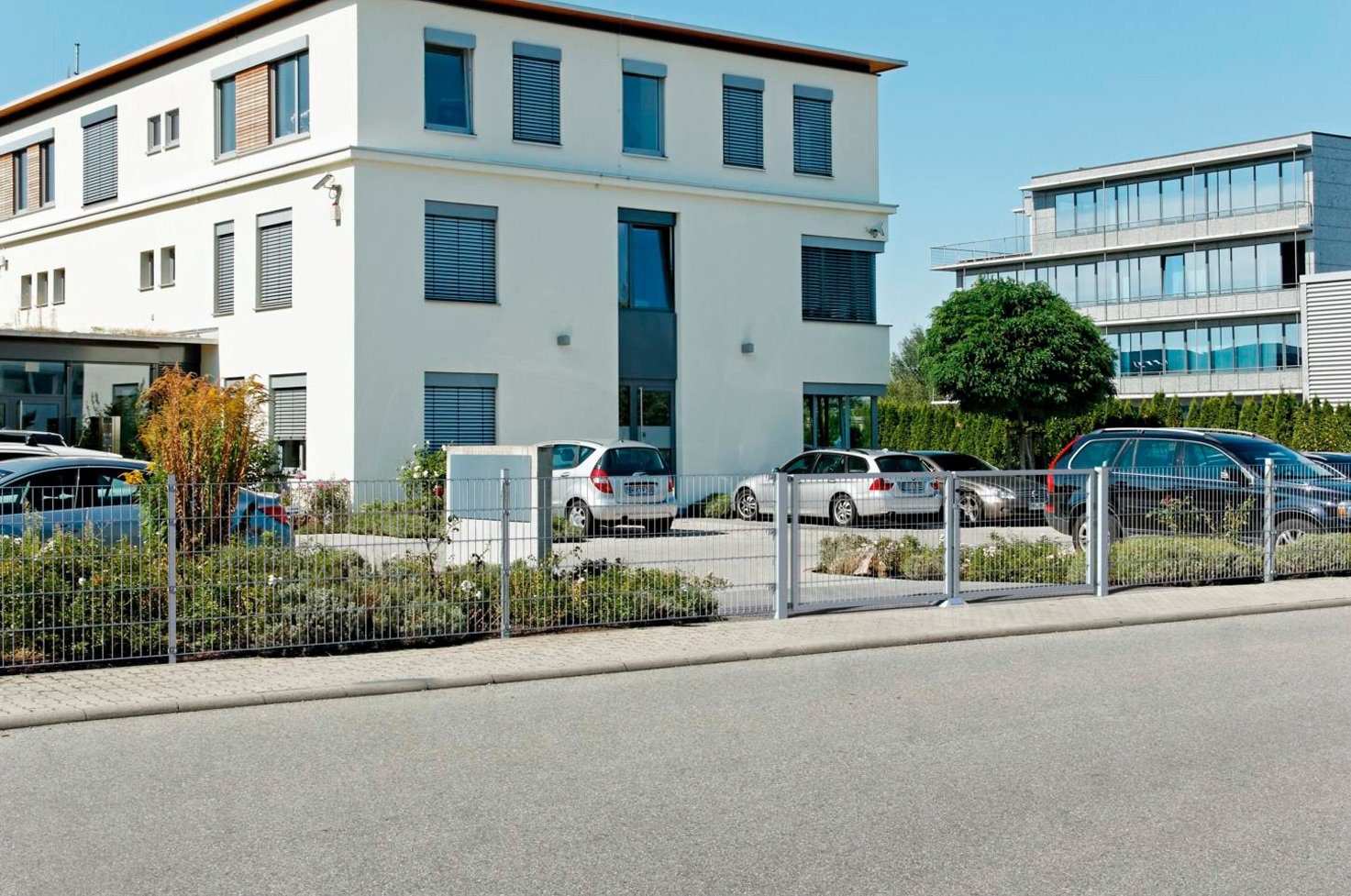 Alberts Doppelstabmattenzaun Grundset, (Set), Höhe: 80-160 günstig online kaufen